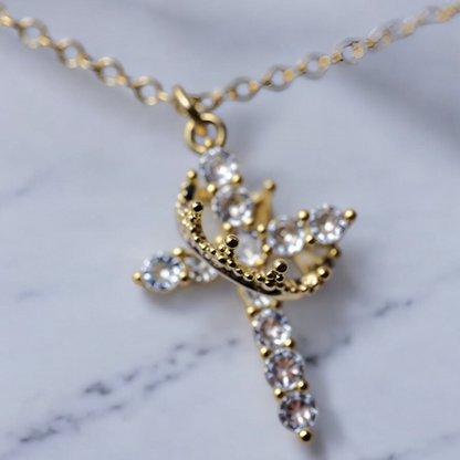 The Crown Cross Necklace