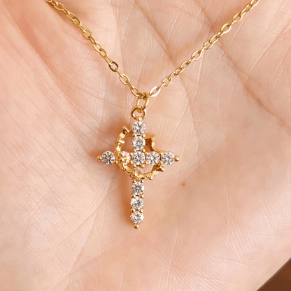 The Crown Cross Necklace